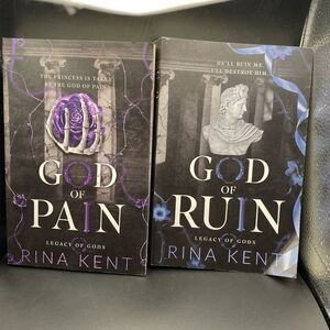 Lot of 2 Books New God of Ruin & God of Pain - Rina Kent Paperback books